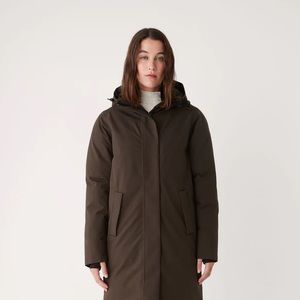 NWT Frank & Oak // The Capital Parka in Espresso Brown – Extra Small